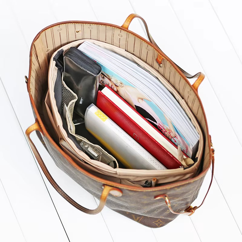 Best Tote Bag Organizer Insert Handbag Liners and Organisers inside Purse Organizer
