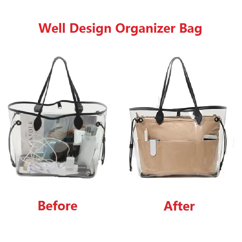 Best Tote Bag Organizer Insert Handbag Liners and Organisers inside Purse Organizer